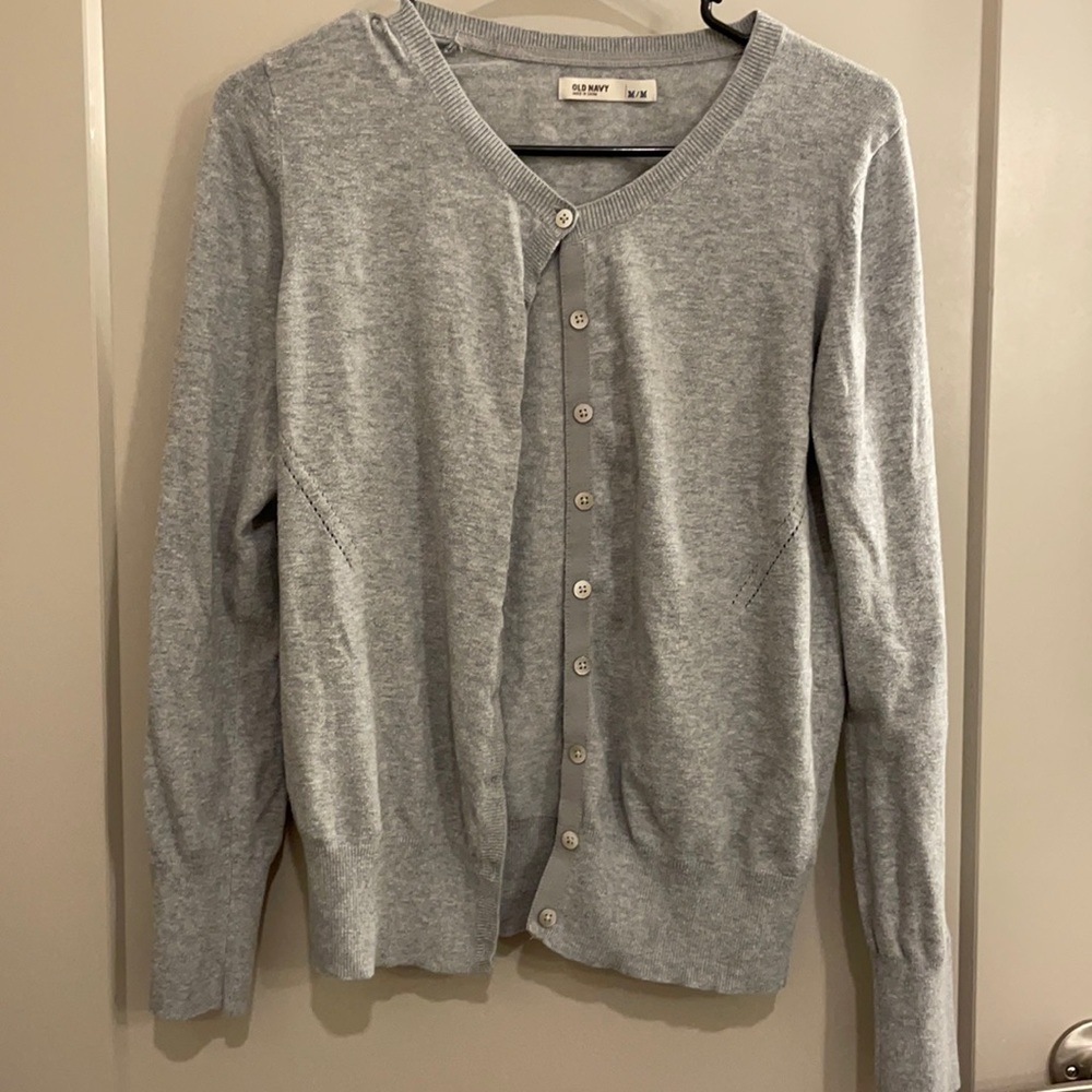 Medium Gray Old Navy Cardigan